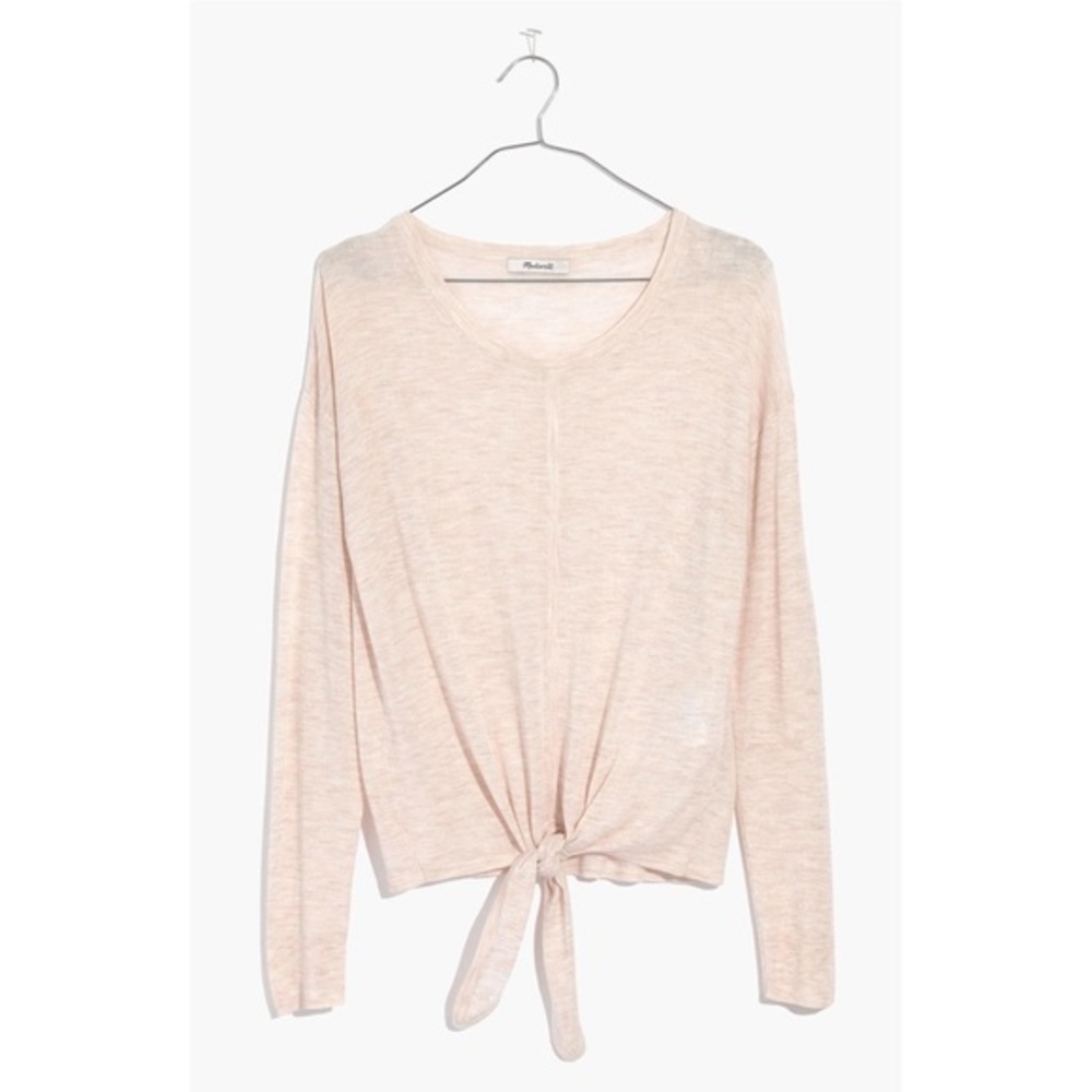 Madewell Tie Front thin sweater - Picture 2 of 7